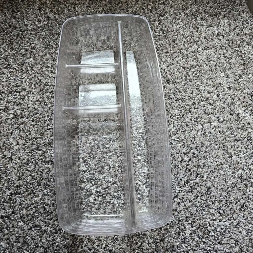 Longaberger 2002 Bread Vanity Basket  Divided‎ Plastic Protectors